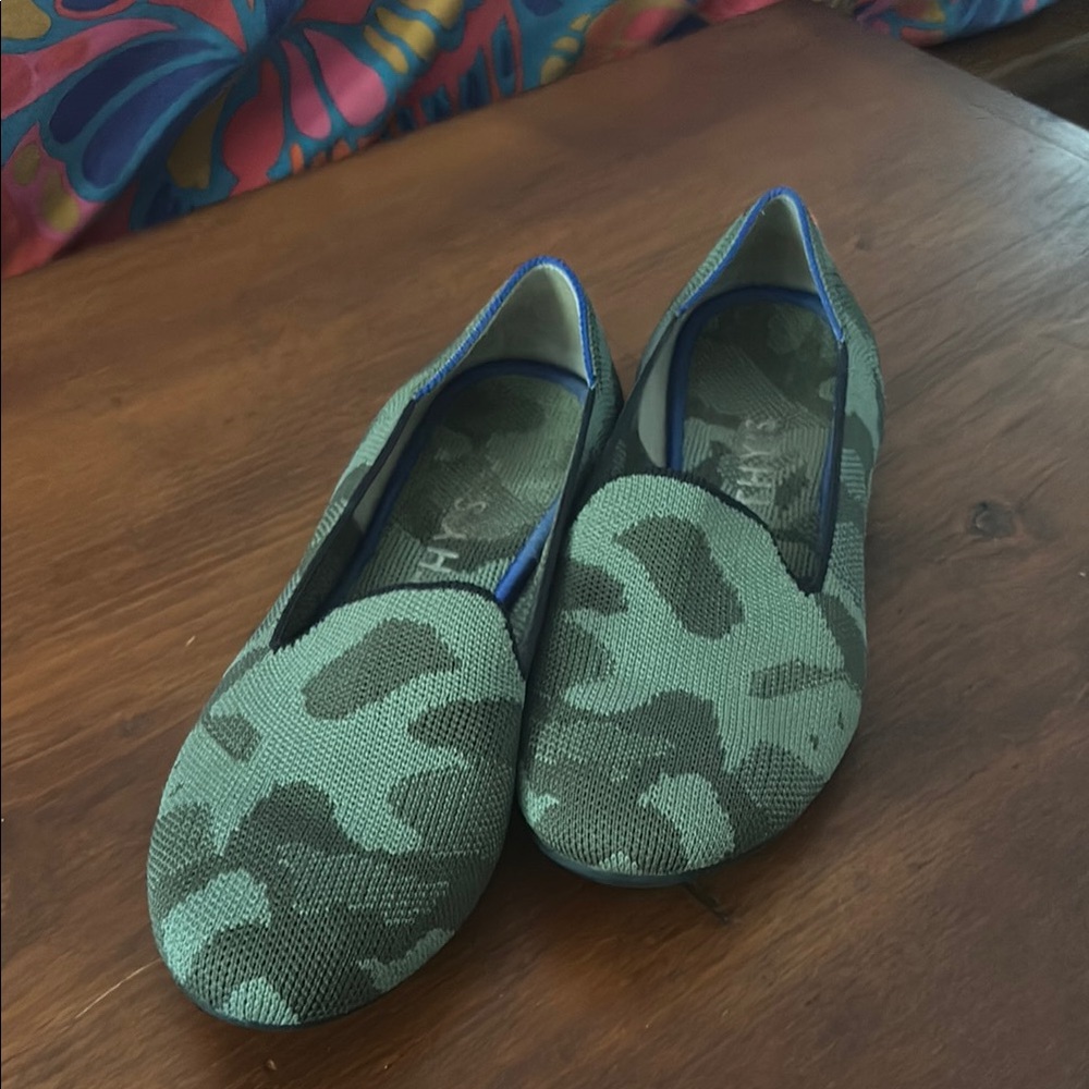 Rothy’s Camouflage Slip-On Flats Size 6.5
